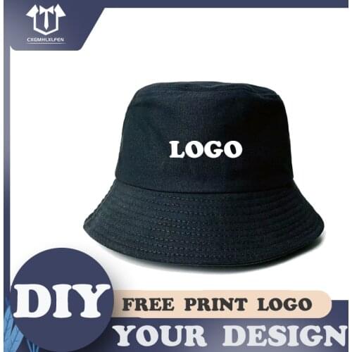 Fashionable multi-color fisherman hat, sun-shading and sun-proof, both men and women can wear custom LOGO printing brand text