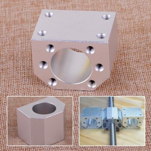 LETAOSK 28mm Ball Screw Nut Housing Seat Mount Bracket Holder Fit for SFU1604 1605 1610 Aluminum
