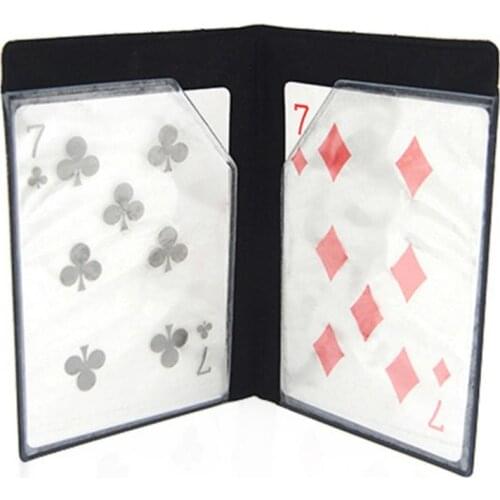 Magic Card Wallet Appearing Card Illusion Optical Wallet Trick Stage Magician Props Kids Magic Illusion Toys Magic Stage