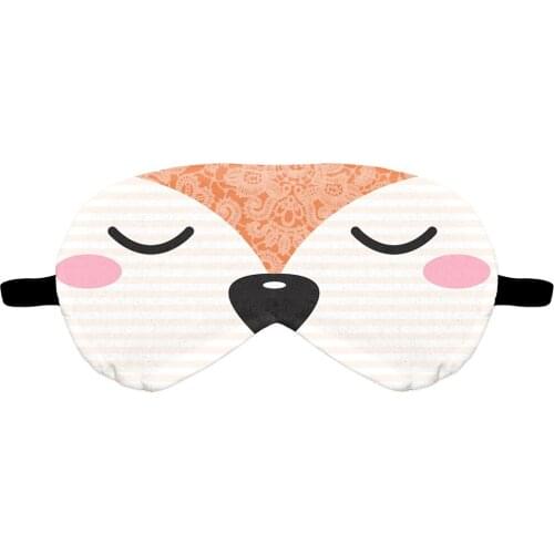 Eye Mask 3D Digital Printing Animal Dog Cartoon Sleeping Mask Eyeshade Breathable Blindfold Headband Eyepatch Night Mask