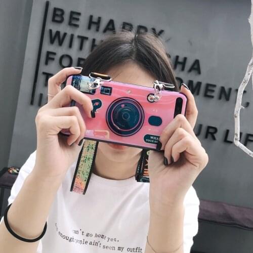 Fashion for Phone Case For Huawei P30 Lite P30Pro P Smart Z 2019 Mate 20 Pro 20X Soft Fashion Cover With Strap Stand Phone Cases