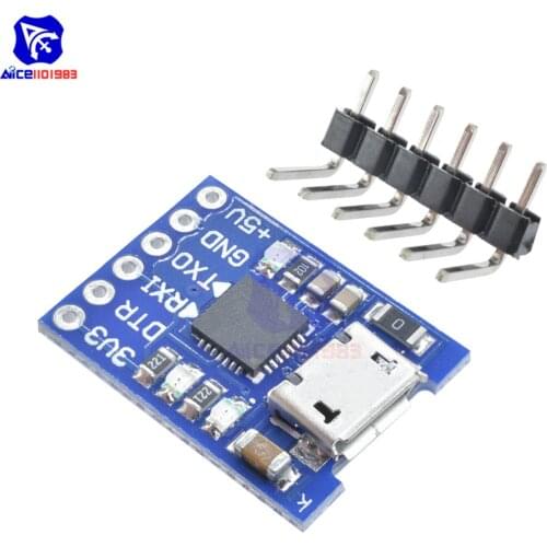 Diymore Micro USB CP2102 USB 2.0 to UART TTL Adapter Module 6 Pin Serial Converter STC Replace FT232 for Arduino with Pins