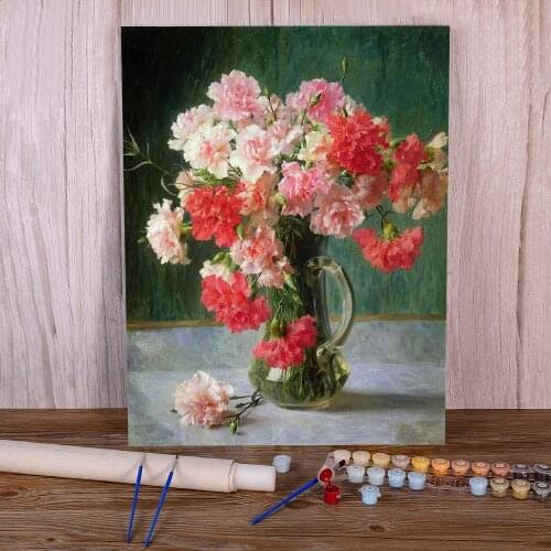 Flowers Artwork DIY Paint By Numbers Kit Acrylic Paints 40*50 Paiting By Numbers Handmade Crafts For Adults Handiwork Art