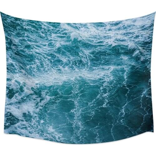 Sea Wave Wall Tapestry Cover Beach Towel Picnic Yoga Mat Home Decoration