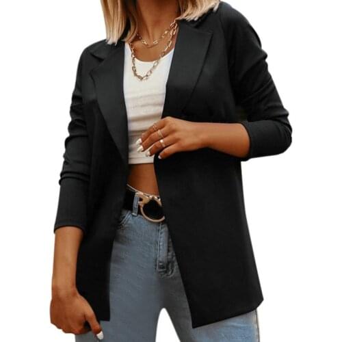 Autumn Fashion Women Long Sleeve Cardigan Business Wear Casual Office Lady Thin Jacket Blazer