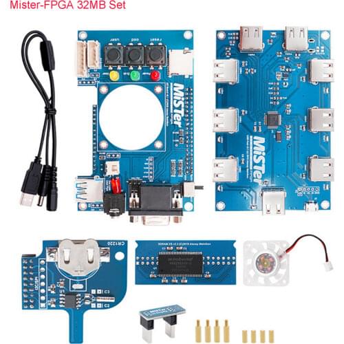 Manual Welding USB HUB Extender Board for Mister FPGA 7 USB Ports IO Board for Terasic DE10 Nano