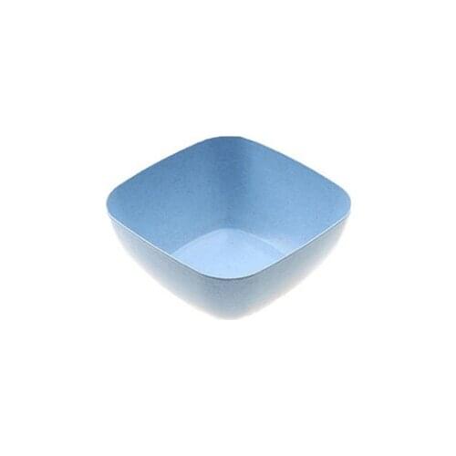 Wheat straw thickened square salad bowl fruit plate domestic living room plain candy snack dry fruit plate