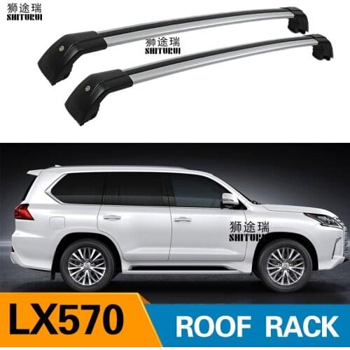 2Pcs Roof bars For LEXUS LX-Series lx570 5-dr SUV, 2016 2017 2018 Aluminum Alloy Side Bars Cross Rails Roof Rack Luggage SUV