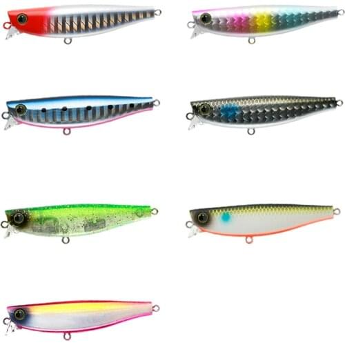 6cm 10G Pencli Fishing Lure 3D Eyes Sinking Artificial Bait Treble Hook Saltwater Hard Bait Pike Bass Fishing Tackle