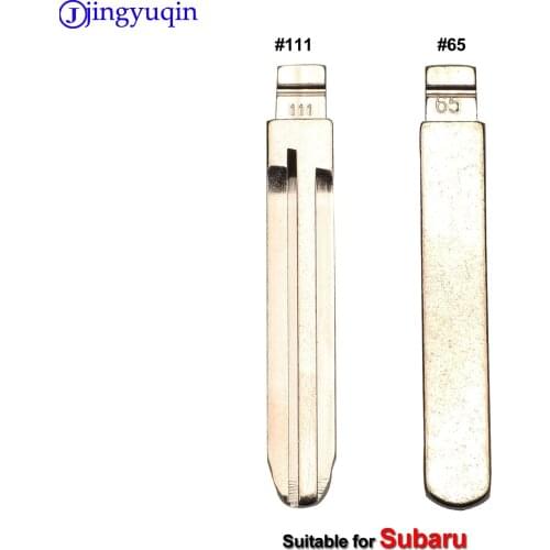 Jingyuqin 1p Metal no.65 no.111 Blank Car Key KD MINI/KD900 Remote Blade for Subaru XV Legacy Forester Outback Impreza Tribeca