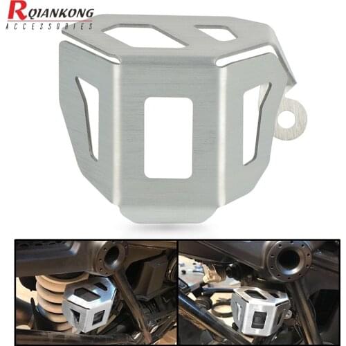 R nineT /5 Pure Racer Scrambler Urban G/S Motorcycle Rear Brake Reservoir Covers Guard Protection For BMW R nineT 2014-2020 2019