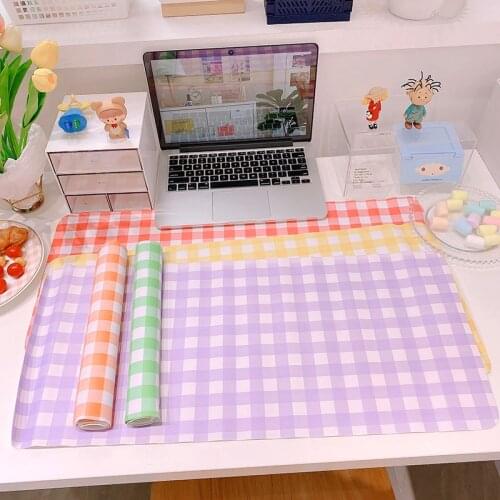 Pink Waterproof Pu Mouse Pad Student Writing Pad Office Computer Desk Mat Laptop Cushion Desk Organizer