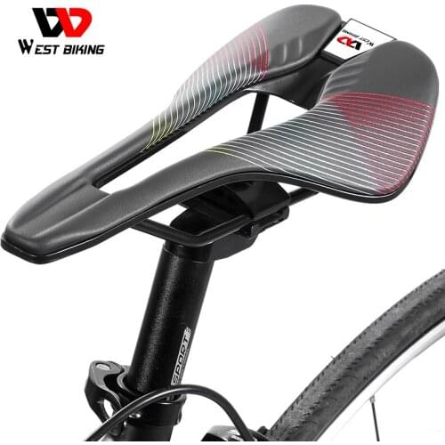 WEST BIKING Bike Saddle Ultralight MTB Road Bicycle Seat Triathlon Racing Saddles Nylon PU Pad Breathable Soft Cycling Cushion