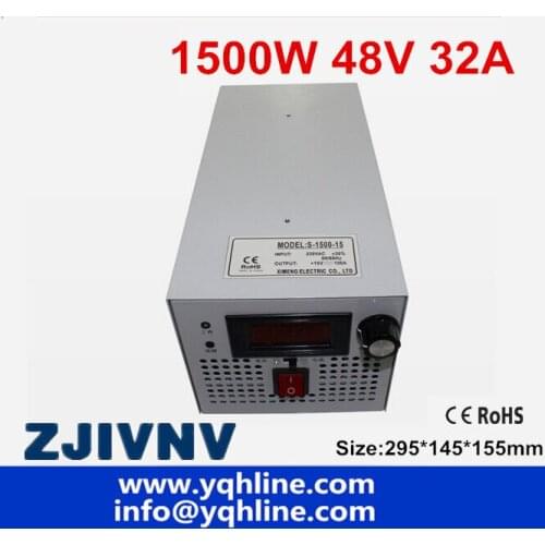 Led driver 1500W 0-48v 32A adjustable Output Switching power supply AC220V to DC for industry, led light, medical