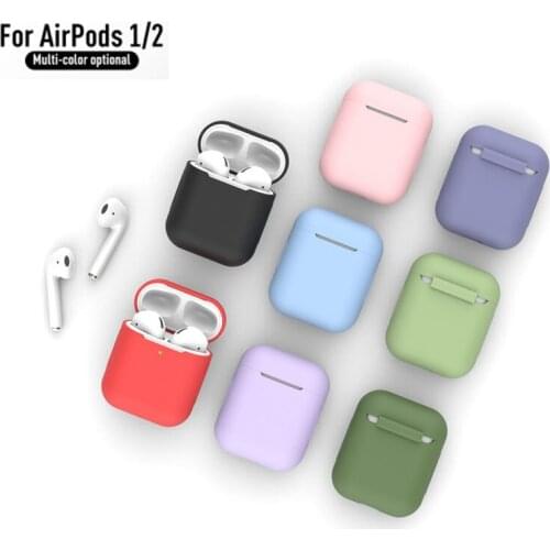 TPU Silicone Bluetooth Wireless Earphone Case For Apple AirPods Protective Cover Ultra Thin Cover Charging Box