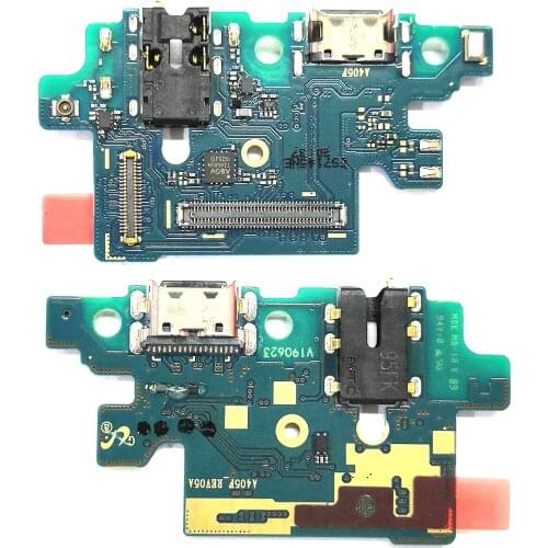 1Pcs Original New USB Charging For Samsung Galaxy A40/A405 Charger Port Dock Connector Flex Cable with Microphone Board