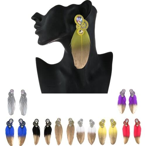 KPacTa Fashion Charm Handmade Big Earrings Ethnic Style Jewelry Ladies Crystal Decorative Accessories Pendant Earrings