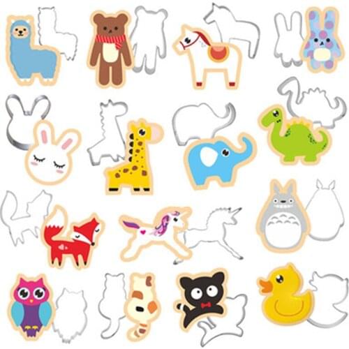 10 Pcs Bunny Rabbit Shape Cookie Egg Tools Cutter Pancake Mould Biscuit Press Stamp Mold Stainless Steel Cake Decorating Kitchen