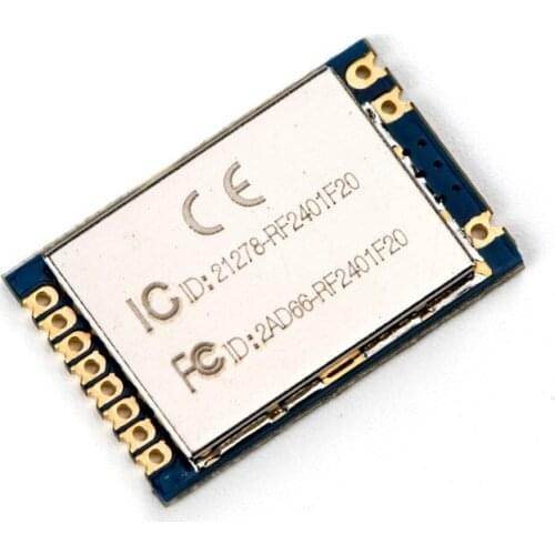 2PCS RF2401F20 FCC Approval nRF24L01 Chip Module RF2401F20 with 126 Channels 20dBm B100mW 2.4G