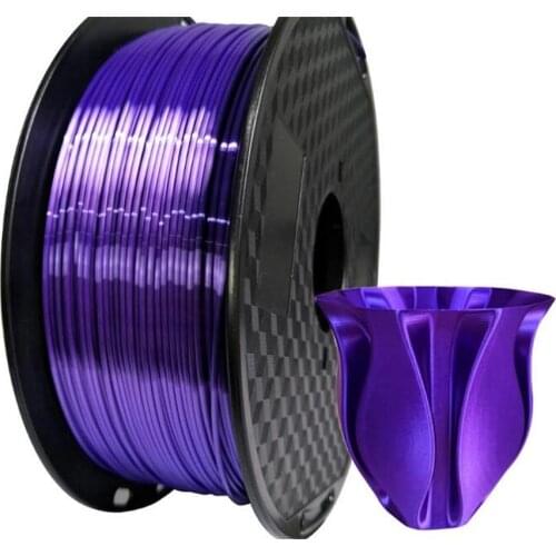 Silk like 3D printer filament PLA Like Silk 1.75mm 0.1KG/1KG silk-like texture material wire material purple consumables