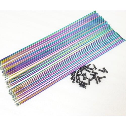 4.3g SL SPEEDSAFE SL20 aero rainbow bike spoke blade flat stainless steel road mtb straight 293mm 294mm 295mm 296mm alloy nipple
