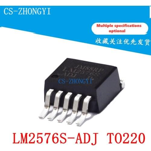 5pcs lm2576s - adj lm2576-3.3-5.0 patch to-263-5 adjustable voltage regulator LM2575 high current