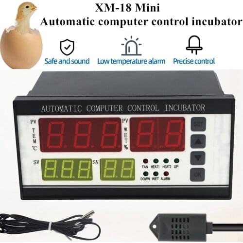 XM-18 Mini Digital automatic egg incubator control system computer control incubator Poultry incubator Egg Hatcher system 40%off