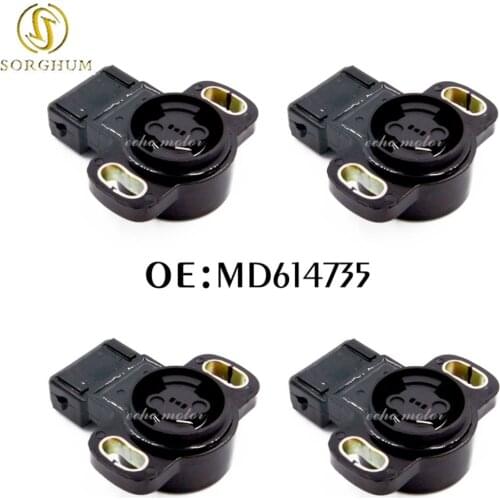 4PCS TPS Throttle Position Sensor For MITSUBISHI Carisma Galant Pajero FTO Montero Sigma Challenger Diamante MD614735