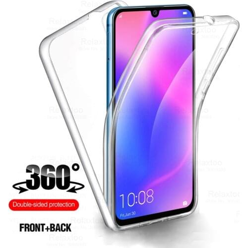 360 Double Silicone Case For Huawei honor 9x 20 lite 9c 8a 10 i 20 light honor 10i PC+TPU Full Body Cover honer xoner huawe