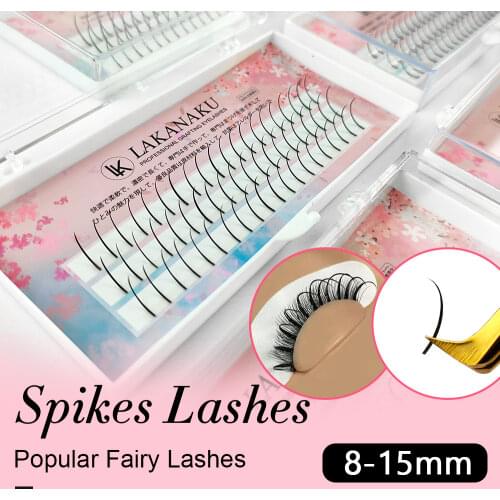 Fairy Cluster Lashes Tray Spikes Eyelash Extension Premium Individual Eyelashes Fluffy False Eye Lash Extension