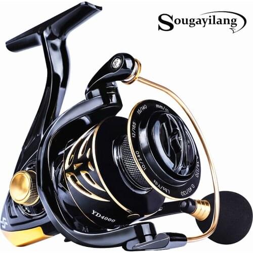Sougayilang High Quality 12+1 BB Fishing Reel 5.2:1 /6.2:1 Gear Ratio High Speed Spinning Reel Carp Fishing Reels For Saltwater