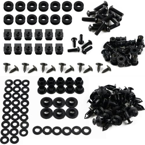 Motorcycle Accessories Fairing Bolt Kit Alloy Body Screw Complete Set For Honda CBR600RR Black Alloy Fairing Bolts kit