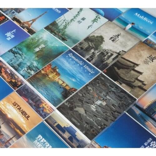 30 Sheets/Set Take A Trip To China Paper Postcard Greeting Card City HD Photography Postcard