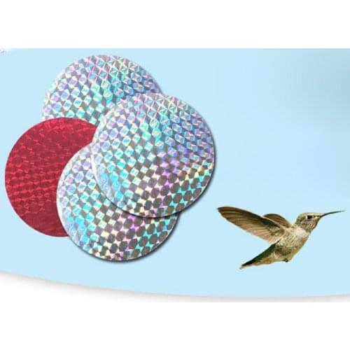 20pcs/Set Bird Repellent Window Stickers Bird Deterrent Reflective Stickers Garden Courtyard Car Bird Repellent Film Accessory