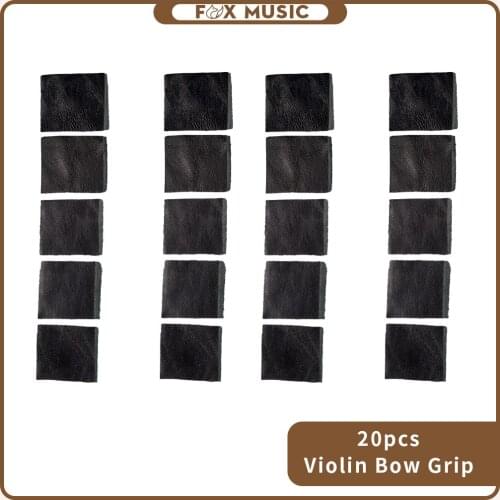 20PCS 3.5x2.5cm Violin Bow Leather Skin Replacement For Making Violin Bow Violin Part &Accessories New