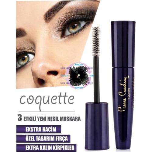 Mascara Pierre Cardin Coquette Exaggerated New generation mascara with 3 effects 3D Lengthening Black Lash Eyelash Extension