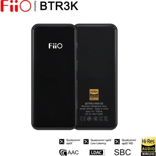 Fiio BTR3K AK4377A *2 Balanced Bluetooth 5.0 Amp USB DAC,support LDAC/aptX HD lossless HiFi Codecs,Hands-free Calling,2.5/3.5mm