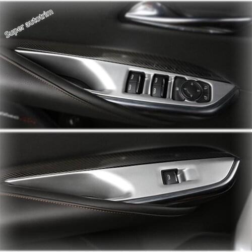 Inner Door Armrest Window Lift Button Protector Panel Cover Trim ABS Fit For Cadillac XT4 2019 2020 2021 Accessories Interior