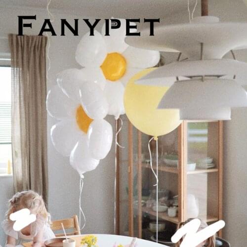 50pcs Daisy Foil Mylar Balloon Sunflower Balloons Summer Plumeria rubra Hawaiian Theme Party Happy Birthday Party Wedding Decor