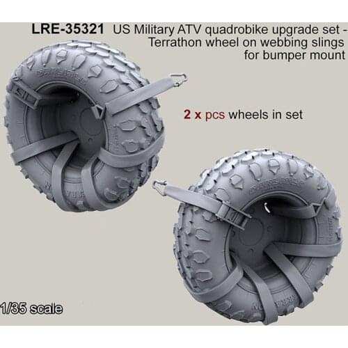 1/35 Scale Unpainted Resin Figure US ATV quad bike upgrade set wheel 2 PCS collection figure