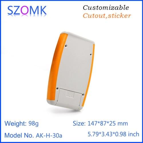 10 pieces, 145*87*25mm 9V battery holder abs plastic instrument enclosure outlet box diy control housing for pcb enclosure case