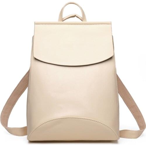 2021 New High Quality Women Backpack PU Leather Backpacks for Teenage Girls Casual School Bags Shoulder Bags Bagpack Mochila