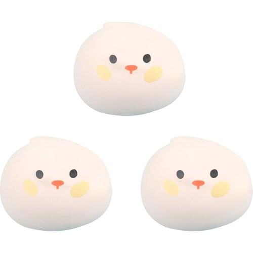 3pcs Kawaii Simulation Food Figet Dragon Festival Zongzi Squeezing Stress Ball Music Decompression Toy Antistress Fidget Toys