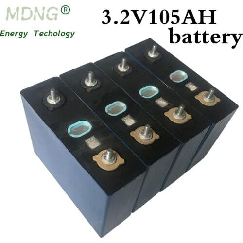 4pcs 3.2v100ah 105ah lifepo4 battery lithium iron phosphate electric vehicle solar energy storage system rechargeable battery