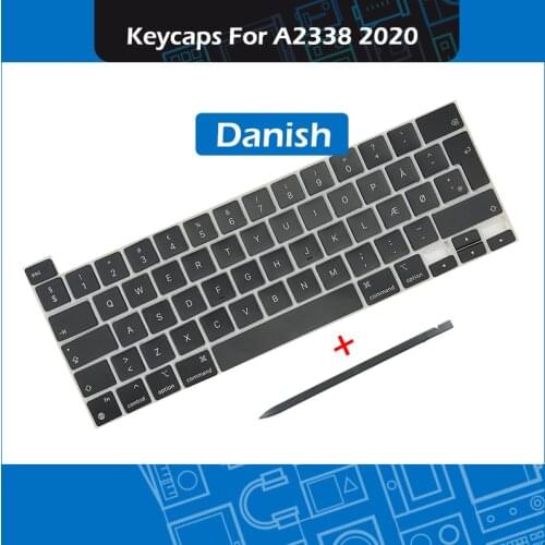 2020 Year Laptop A2338 Danske tastaturer Danish Keycaps For Macbook Pro Retina 13" M1 A2338 Keys Key Cap Keyboard Repair