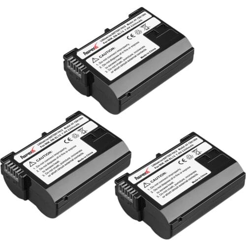 3Pcs 2200mAh EN-EL15 ENEL15 EL15A Battery for Nikon EN EL15 D7200 D500 D600 D610 D600E D800 D800E D810 D7000 D7100 d750 V1