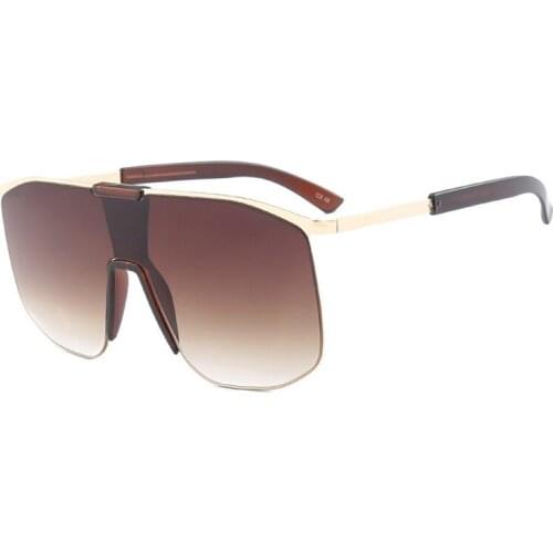 Luxury One Piece Sunglasses Women Men Eyewear Fashion Lady Sun Glasses Oculos De Sol Masculino Goggles 18418DF