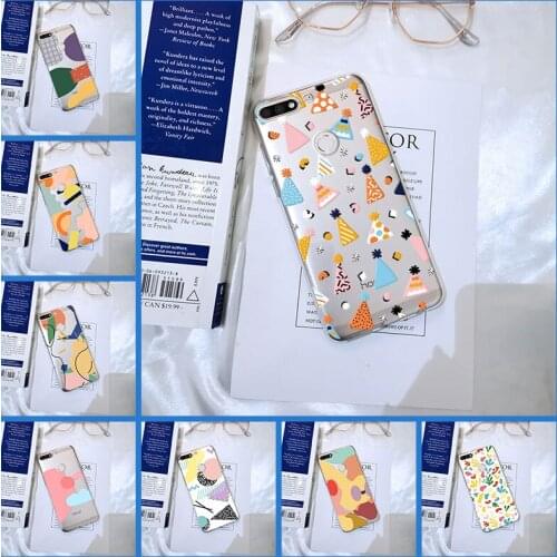 For Huawei Honor 10 9 8 8X MAX 7 7S 7X 7A 7C Pro Phone Case Silicone Art Graffiti Draw Back Cover For Huawei Honor 7 8 9 10 Lite