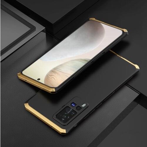 Luxury Armor Aluminum Metal Phone Case For Vivo X60 Pro Case PC Shockproof Coque for Vivo X60 Case Protective Cover Fundas Capas