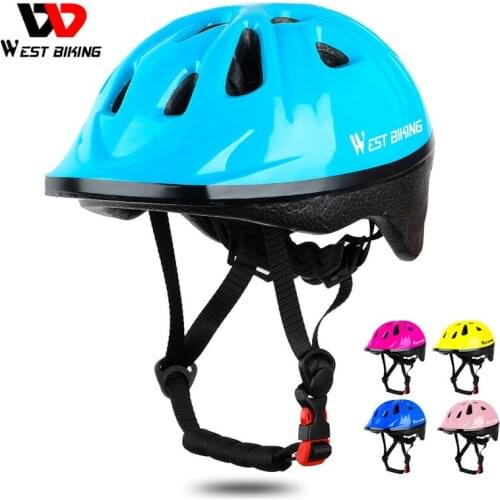 WEST BIKING Kids Bike Helmet EPS Children Protective Gear Girls Boys Cycling Riding Sports Safety Cap Ultralight Bicycle Helmet